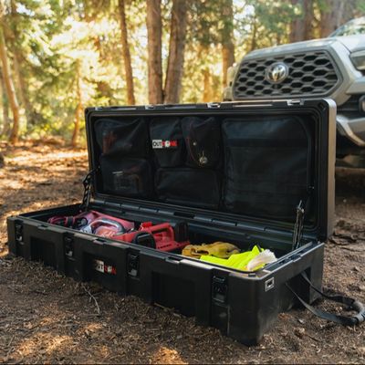 Fishing Vehicle Roof Rack Case Rugged 96L For Heavy Duty Storage And Organization